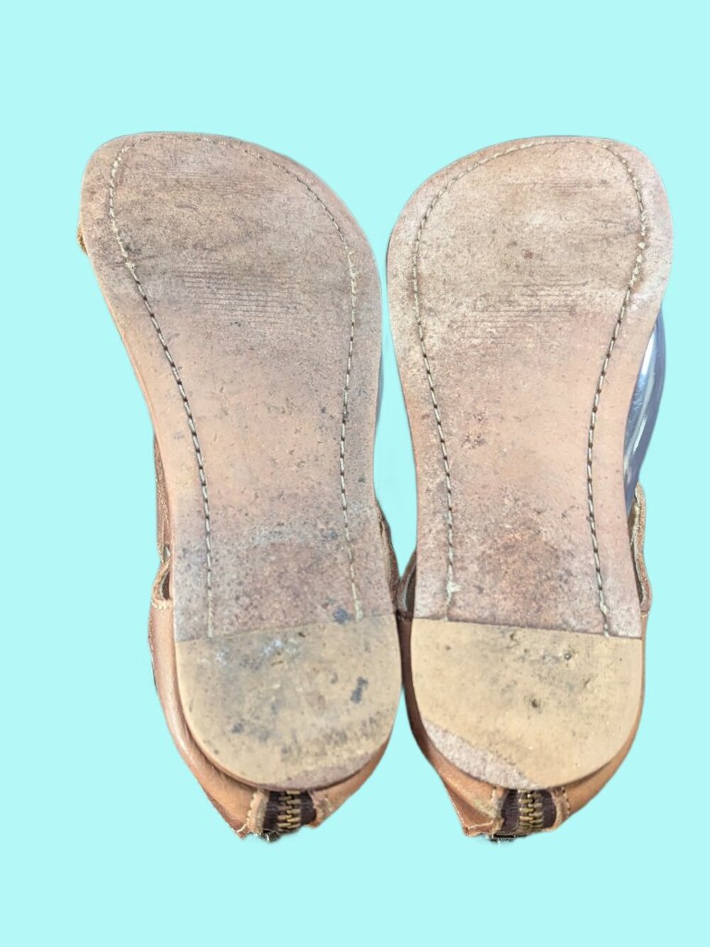 Bed Stu Tan Leather Rustic SOTO Flats - Women's Size 9 - Picture 13 of 15